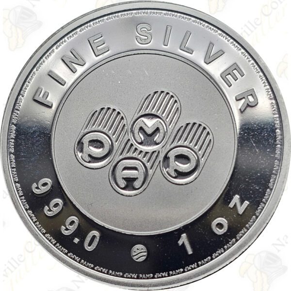 PAMP 1 oz .999 silver "Freedom" round