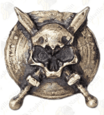 MK BarZ and Bullion 5 oz "Skull and Swords" silver bar (serialized)