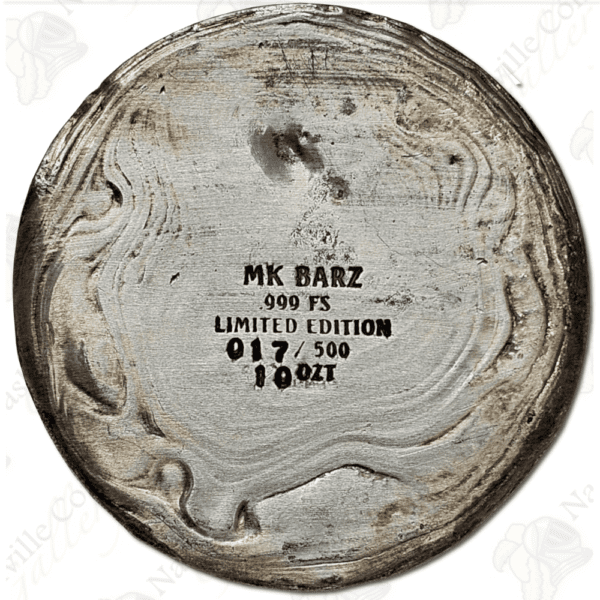MK BarZ and Bullion 10 oz "Buried Treasure" silver round (serialized)