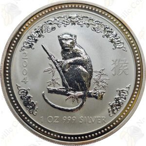 2004 Australia 1-oz Lunar Series 1 Year of the Monkey