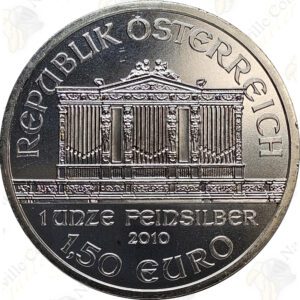 2010 Austria 1 oz fine silver Philharmonic