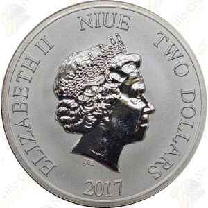 2017 1 oz Niue .999 Fine Silver Hawksbill Turtle