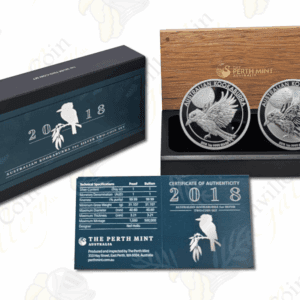 2018 Australia 2-coin Kookaburra BU / Proof set