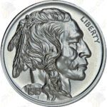 Intaglio Mint Buffalo Nickel 2 oz .999 fine silver round