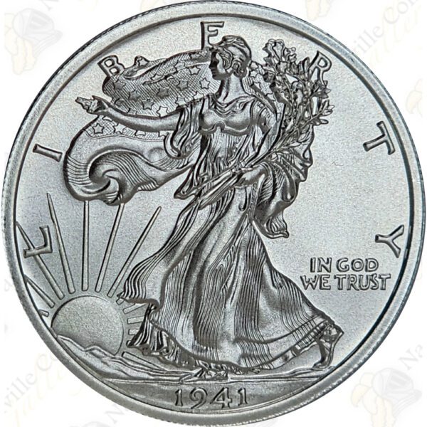 Intaglio Mint Walking Liberty Half Dollar 2 oz .999 fine silver round