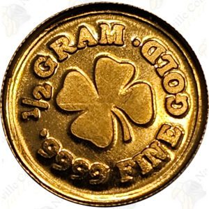 Monarch Precious Metals 1/2 gram .9999 fine gold round