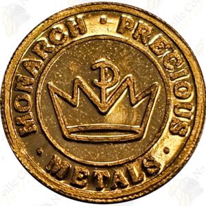 Monarch Precious Metals 1/2 gram .9999 fine gold round