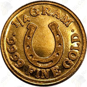 Monarch Precious Metals 1/4 gram .9999 fine gold round