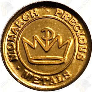 Monarch Precious Metals 1/4 gram .9999 fine gold round