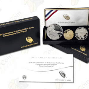2016 National Parks 100th Anniversary Commemorative 3-piece Proof Set