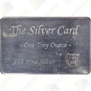Pyromet 1 oz .999 fine silver card bar