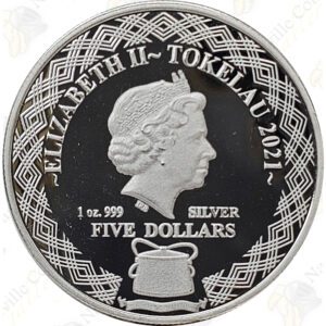 2021 Tokelau 1 oz silver Zodiac series -- Gemini