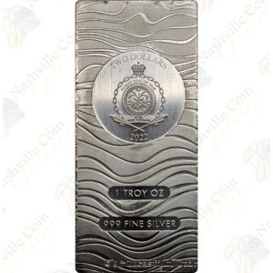 2022 (Niue) Star Wars 1 oz .999 fine silver Mandalorian Beskar bar