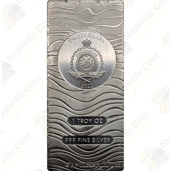 2022 (Niue) Star Wars 1 oz .999 fine silver Mandalorian Beskar bar