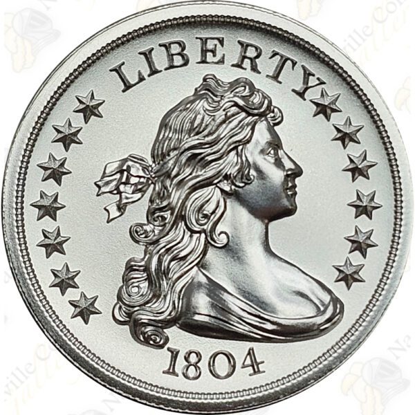 Intaglio Mint Draped Bust Dollar 2 oz .999 fine silver round