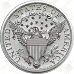 Intaglio Mint Draped Bust Dollar 2 oz .999 fine silver round