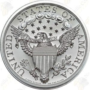 Intaglio Mint Draped Bust Dollar 2 oz .999 fine silver round