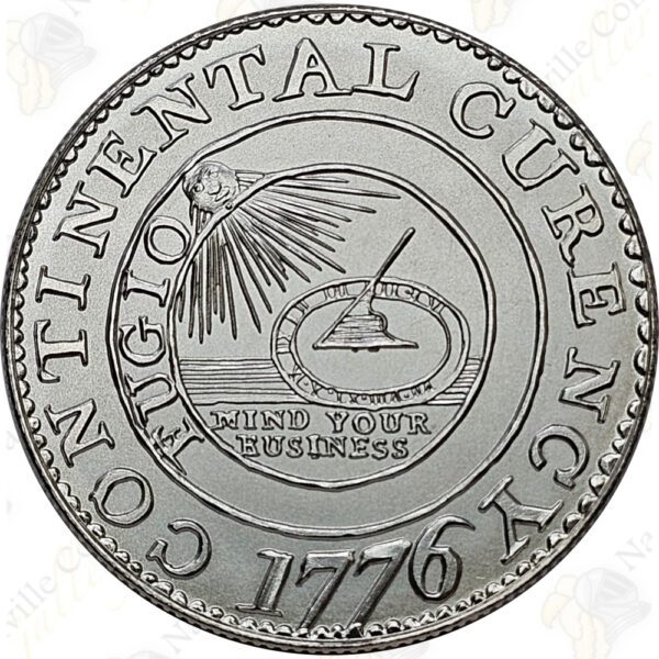Intaglio Mint Continental Curency 2 oz .999 fine silver round