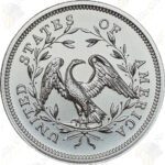 Intaglio Mint Flowing Hair Dollar 2 oz .999 fine silver round