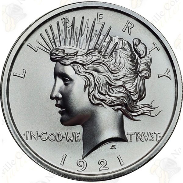 Intaglio Mint Peace Dollar 2 oz .999 fine silver round