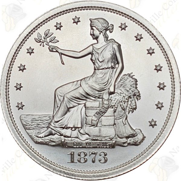 Intaglio Mint Trade Dollar 2 oz .999 fine silver round