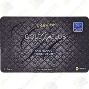 Nadir "Gold Club" -- 0.4 grams .9999 fine gold bar (carded)