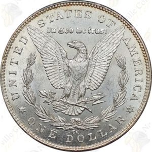 1890-CC Morgan Silver Dollar, Raw Uncirculated