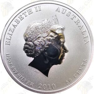 2010 Australia 1/2 oz Lunar Series 2 Year of the Tiger