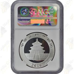 2016 China 30 gram .999 fine silver Panda - NGC MS69