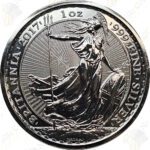 2017 Great Britain 1 oz .999 fine silver Britannia with Rooster privy