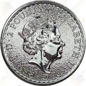 2017 Great Britain 1 oz .999 fine silver Britannia with Rooster privy