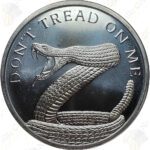 2024 Silver Shield (Golden State Mint) "Don't Tread On Me" 1 oz .999 fine silver round