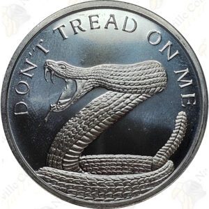 2024 Silver Shield (Golden State Mint) "Don't Tread On Me" 1 oz .999 fine silver round