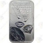 Royal Mint "007" - "Diamonds are Forever" 1 oz .9999 fine silver bar