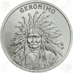 Intaglio Mint 1 oz .999 fine silver Geronimo