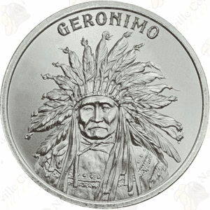 Intaglio Mint 1 oz .999 fine silver Geronimo