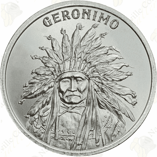 Intaglio Mint 1 oz .999 fine silver Geronimo