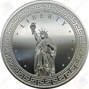 Intaglio Mint "Limited Mintage" Mint Club #5 "Liberty" 1 oz .999 fine silver round