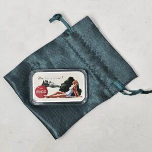 Coca-Cola 1-oz .999 fine silver Bathing Beauty colorized bar