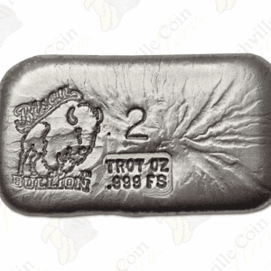 Bison Bullion 2 oz .999 fine silver bar