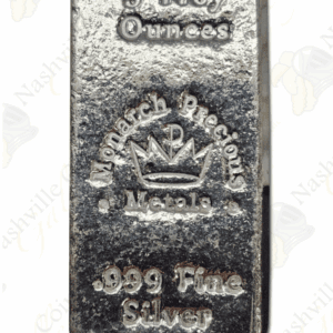 Monarch Precious Metals 5 oz .999 fine silver bar