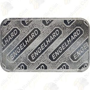 Engelhard 5 oz .999+ fine silver bar (design may vary)