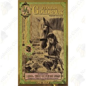 Goldbacks - Florida 1/2 Goldback