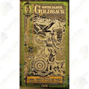 Goldbacks - South Dakota 1 Goldback