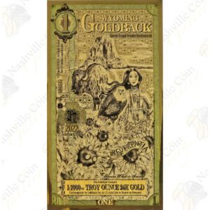 Goldbacks - Wyoming 1 Goldback