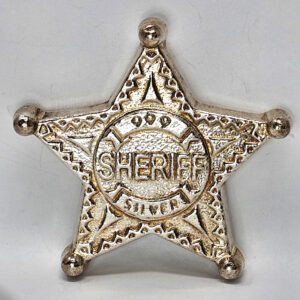 Monarch Precious Metals 5 oz .999 fine silver Sheriff Star
